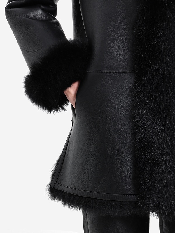 Дубленка жен Burka TG-1413F-80BU Черный - 6