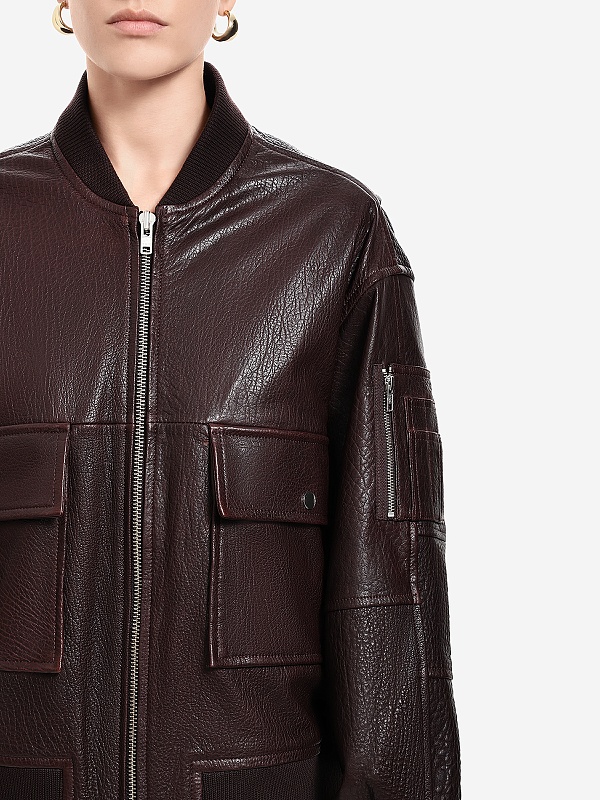 Куртка кожаная жен IVY OAK IO118048 RE401 - 2