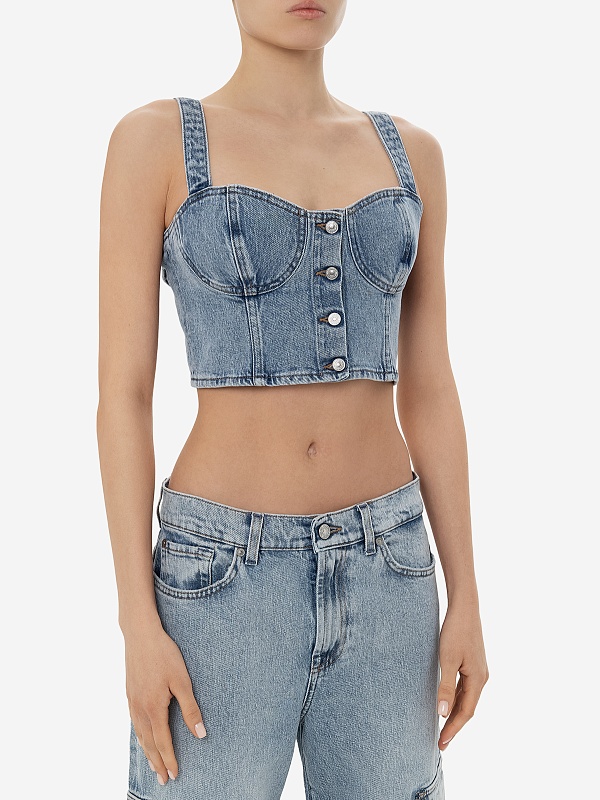 Топ жен 7 For All Mankind JSCPC100AR LIGHT BLUE - 3