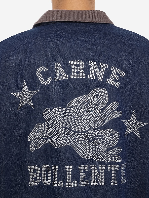 Куртка джинсовая муж Carne Bollente AW25DJK0101 Washed Blue - 5