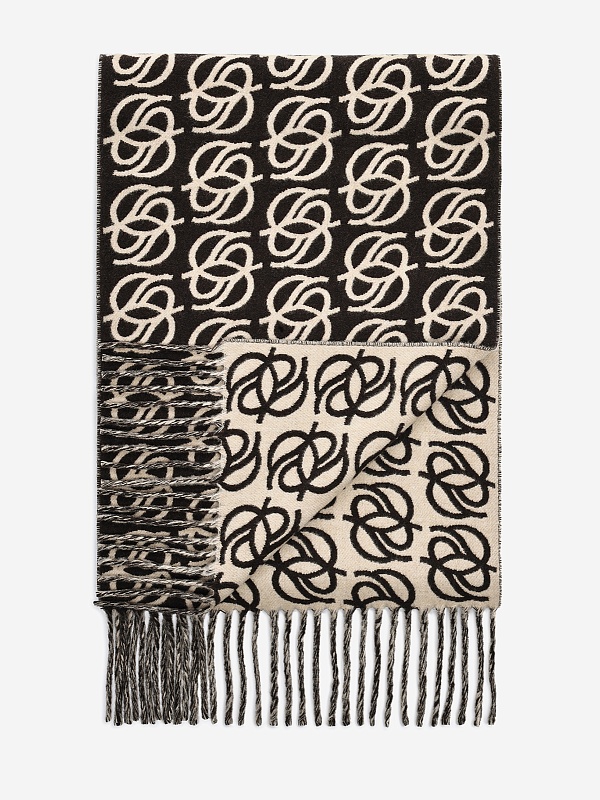 Шарф муж Drôle de Monsieur I-SF118-WO046-DBN DARK BROWN - 2