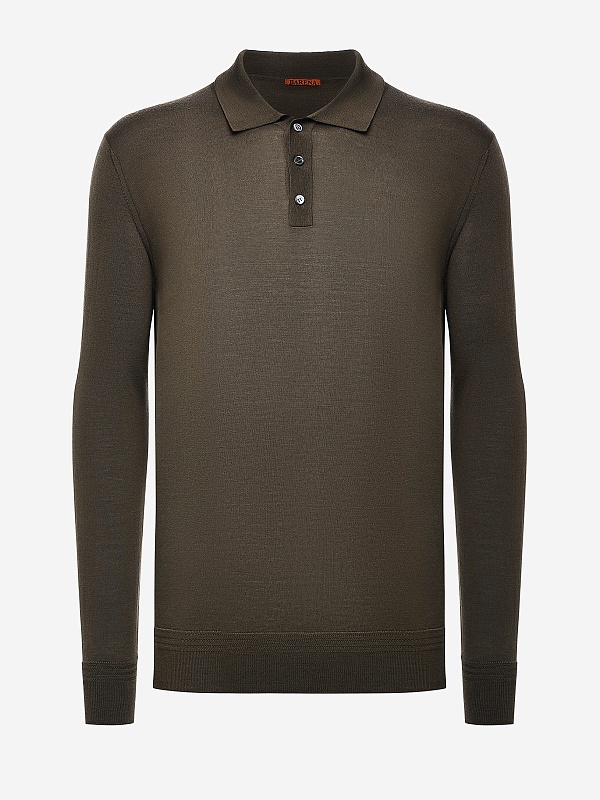Поло с длинным рукавом муж Barena Venezia KNU4100 251 0429 370 Army - 4