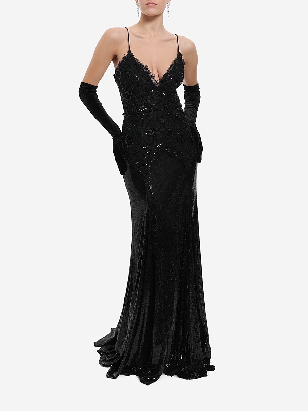 Платье жен Nissa RS16073 black - 2