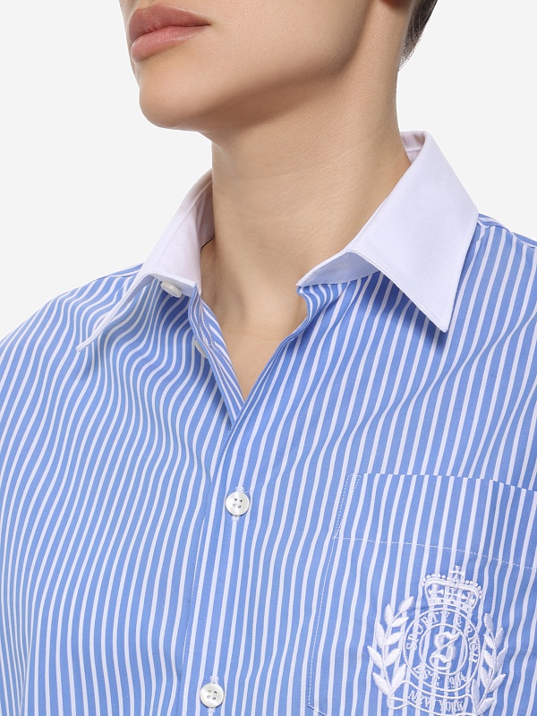Рубашка жен Sporty & Rich SI01965243ST09 Navy Stripe - 3