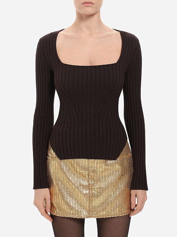 Топ жен Burka kn25-t003 Шоколадный - 2