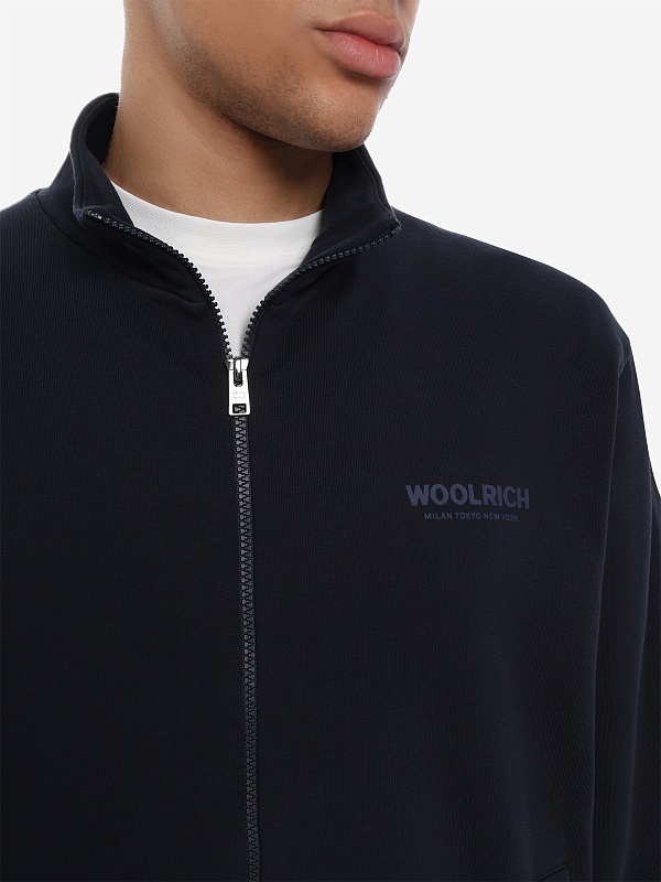 Толстовка на молнии муж Woolrich CFWOSW2041MRUT5377 MELTON BLUE - 5