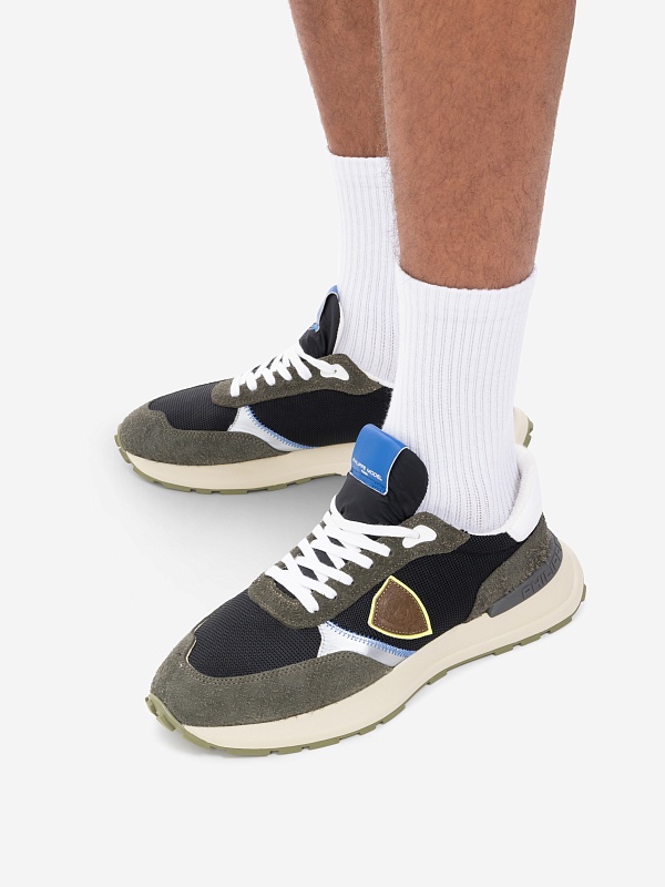 Кеды муж Philippe Model ATLU WN08 MONDIAL NEON_NOIR MILITAIRE - 7