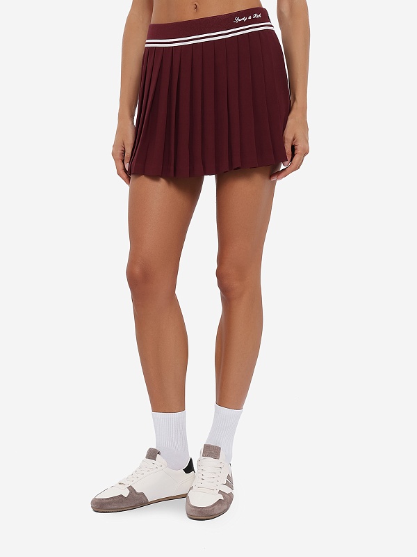 Юбка жен Sporty & Rich SK01275326RE02 Bordeaux White - 3