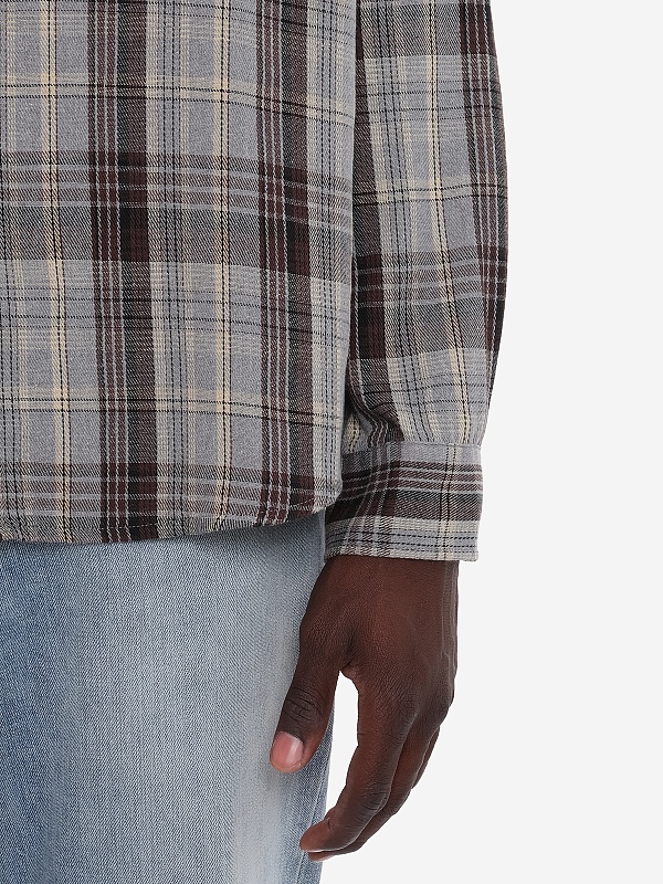 Рубашка муж Tonywack BF12SH901 GREY/BROWN - 6