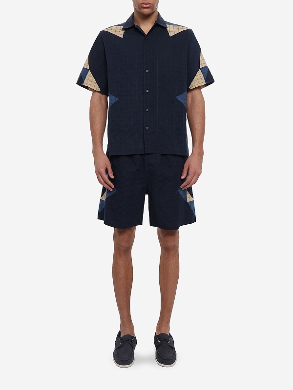 Рубашка муж A.P.C. COHOP-H12654 IAI INDIGO - 1