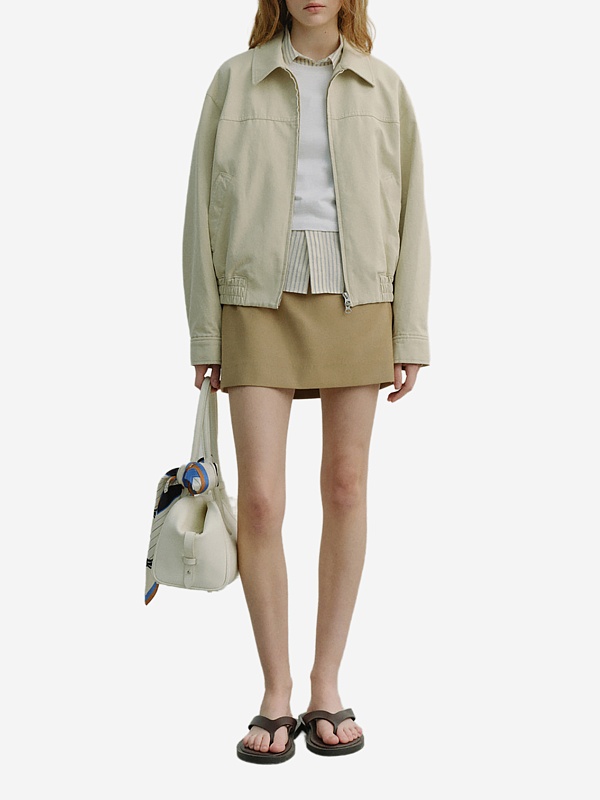 Бомбер жен DUNST UDJU6A109G1 SEA SALT GREY - 1