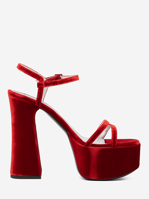 Босоножки (платформа) жен Philosophy Di Lorenzo Serafini 3204 5780 A0115 Red - 2