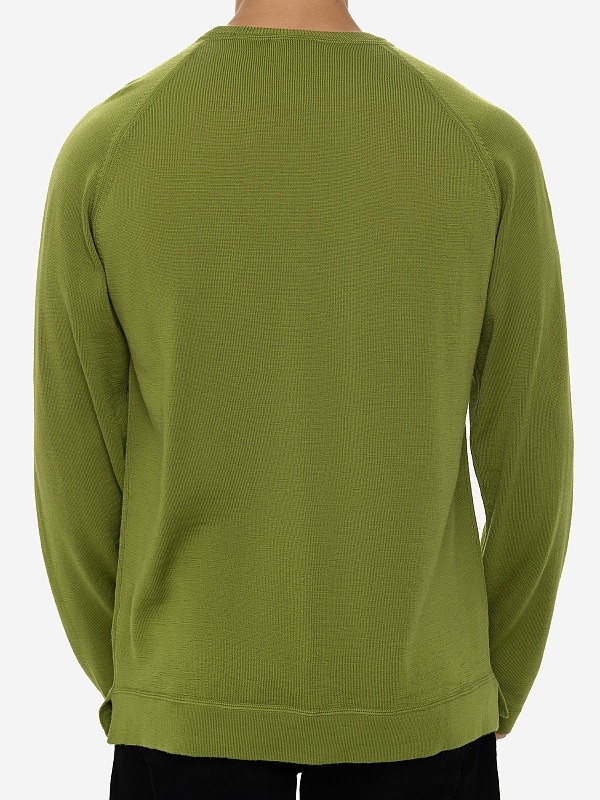 Свитер муж Officine Generale S24MKNT304PRE FRESH GREEN - 4