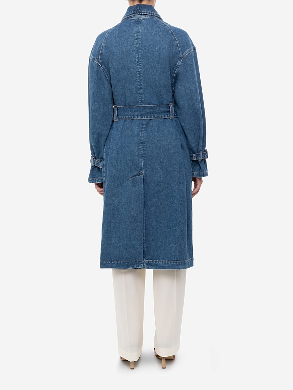 Плащ жен 7 For All Mankind JSUSC370CL MID BLUE - 3