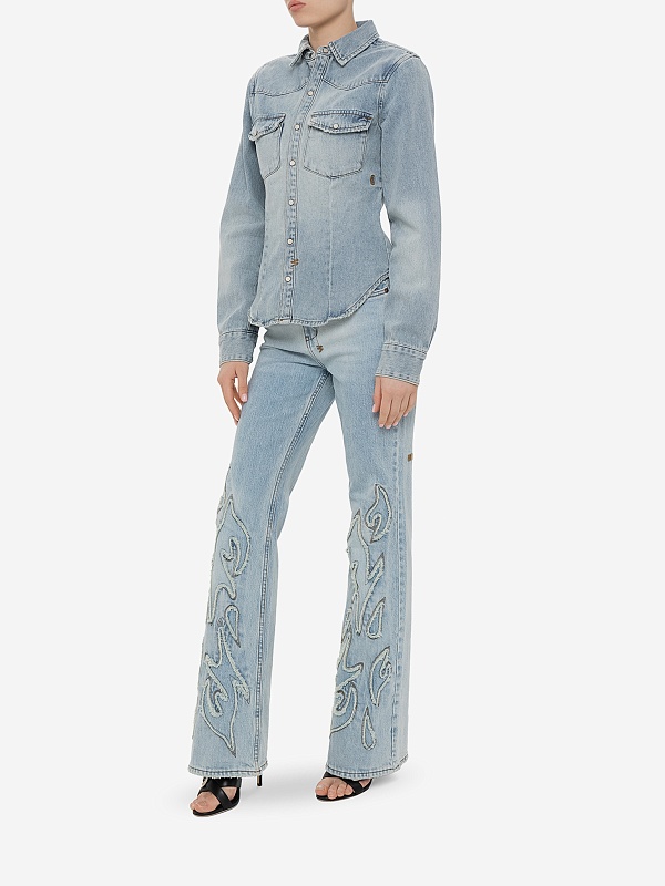 Рубашка жен Ksubi WEX24SH002 Denim - 2