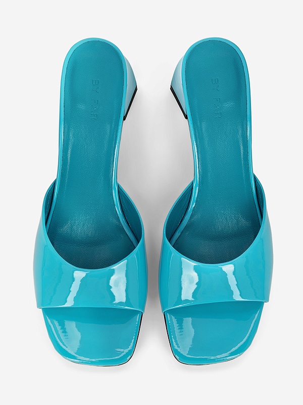 Босоножки By Far 22FWROMYMAQAP Romy Aqua Patent Leather Aqua - 2