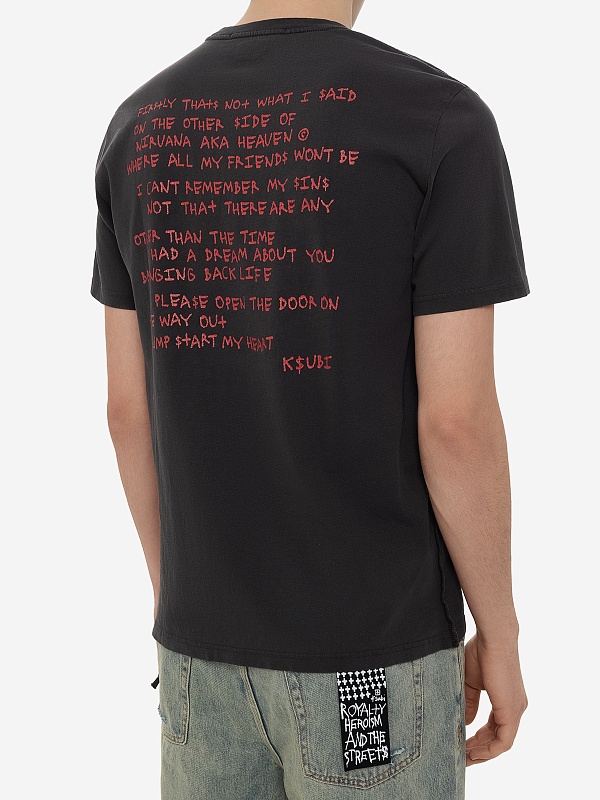 Футболка муж Ksubi MFA24TE002 Black - 4