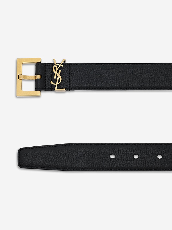 Ремень муж Saint Laurent 634440/DTI0W1000 Nero - 1