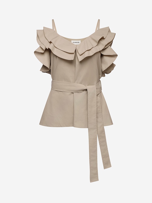 Топ жен P.A.R.O.S.H. D313354 004 BEIGE - 0