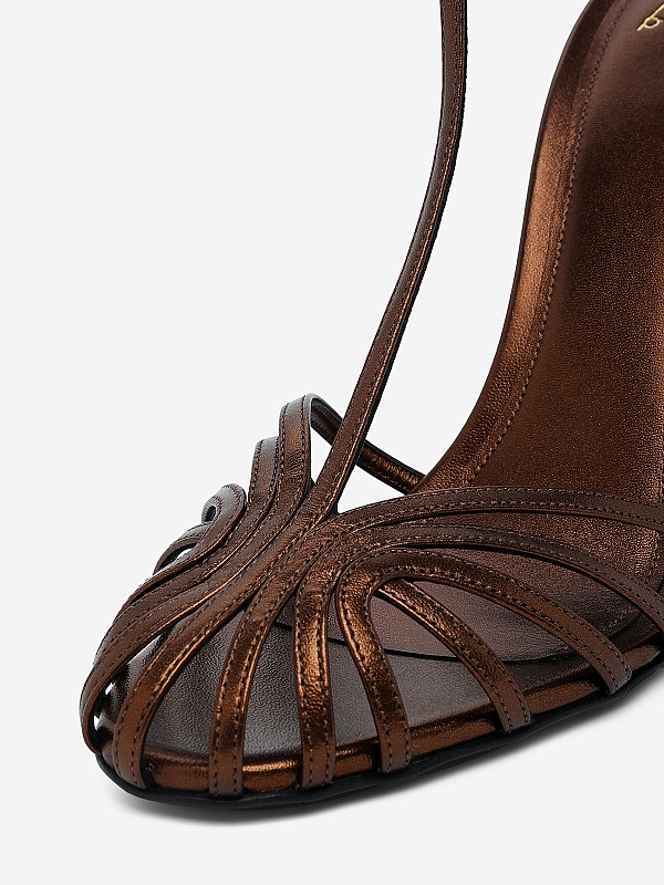 Босоножки (каблук) жен Alevi L26SC009.R.0795K69 DARK BRONZE - 4