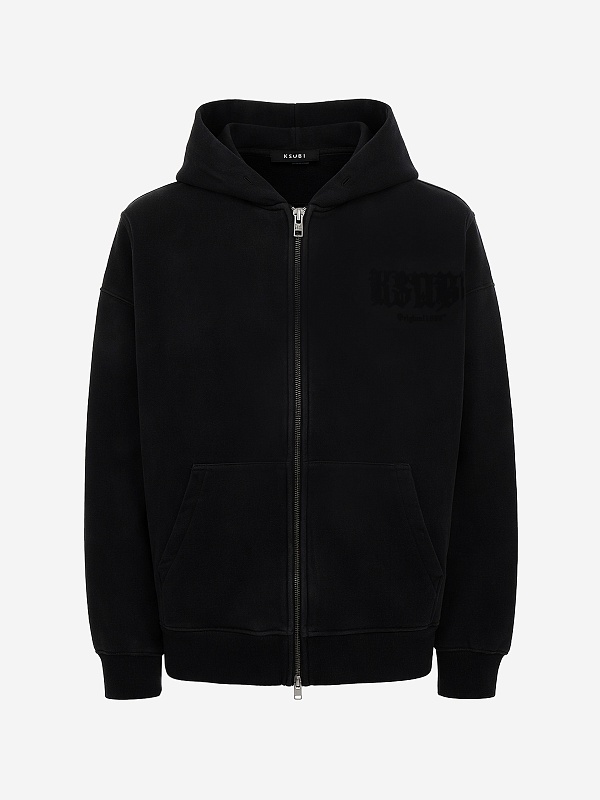 Толстовка на молнии муж Ksubi MPS26FL001 charcoal - 0