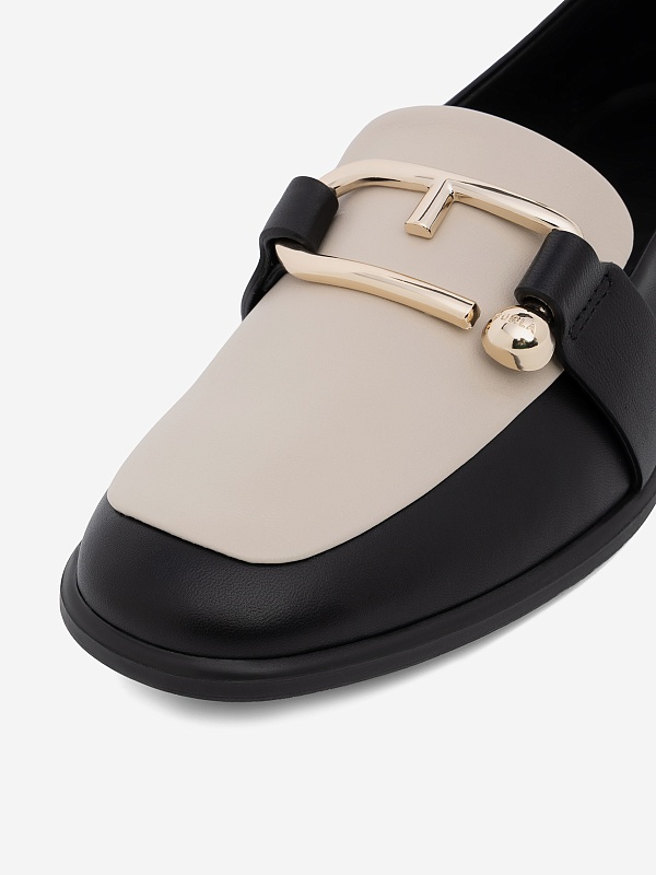Лоферы жен Furla YI48FNUNCO0001846S9200 NERO + MARSHMALLOW - 6