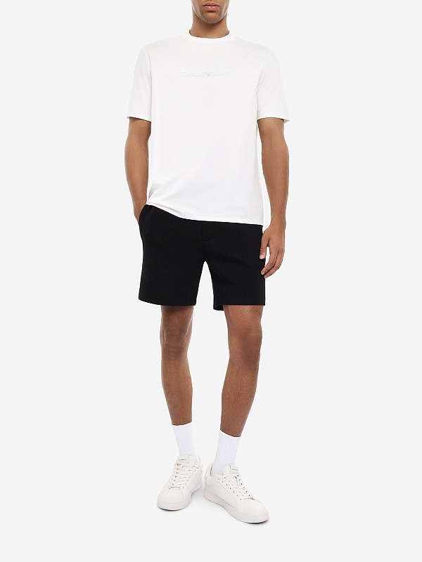 Футболка муж Emporio Armani EM004583 AF13669 M0307 OFF WHITE -EA LOGO 16CM HD PRINT DIS 2 - 1