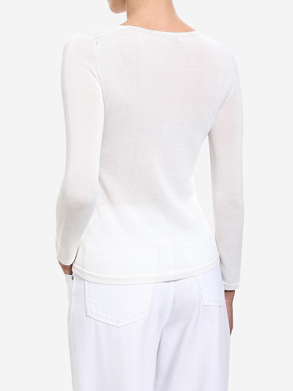 Свитер жен AGNONA AI23P_K10609U_4Z120HU N12 ALABASTRO - 3