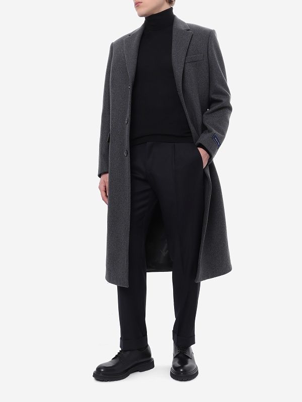 Пальто муж Sporty & Rich OW04962326GY11 Dark Grey - 1