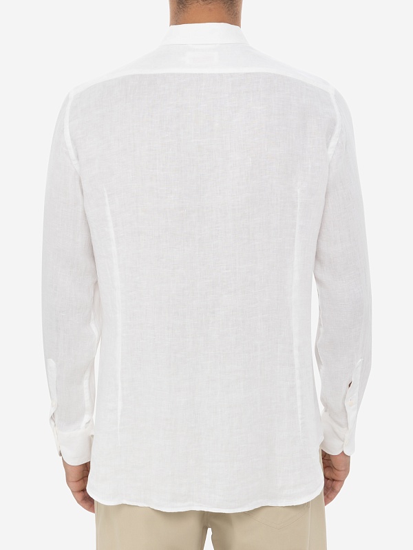 Рубашка муж MC2 Saint Barth PAMP001 01896H LINEN 01 WHITE - 1