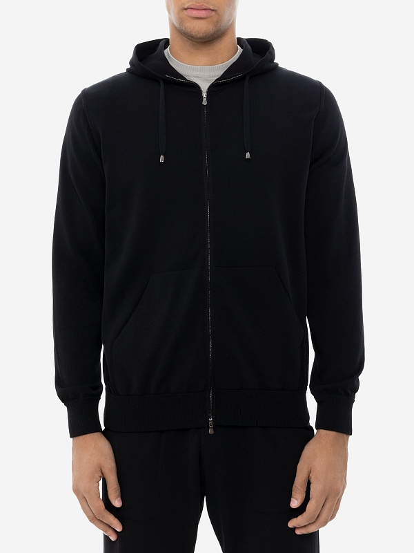 Толстовка на молнии муж Filippo De Laurentiis FH1ML2AT CR12R 990 black - 2