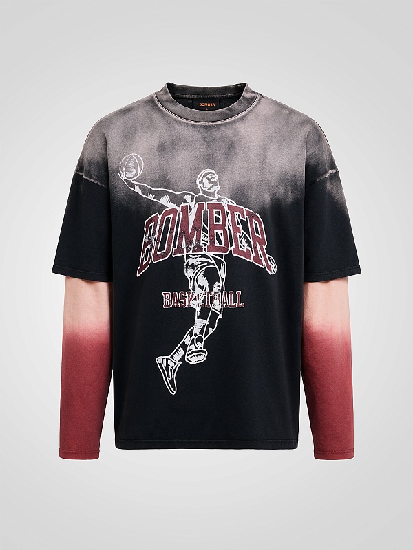 Футболка с длинным рукавом муж BOMBER FW26-DN-TS-LS-003 BLACK - 0