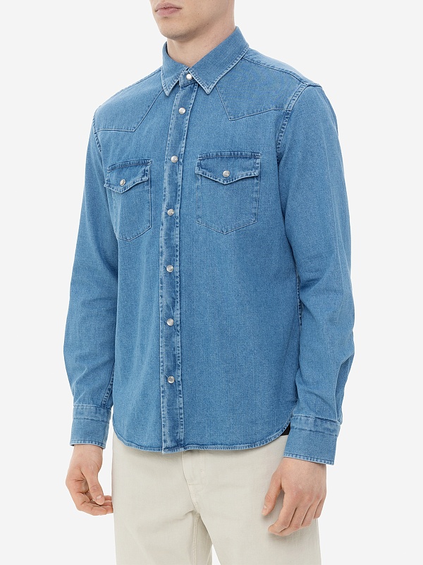 Рубашка муж Tom Ford HDS001-FMC032S23 HB700 WASHED INDIGO - 3