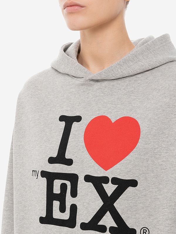 Худи муж Carne Bollente SS25H0101 Melange Grey - 7