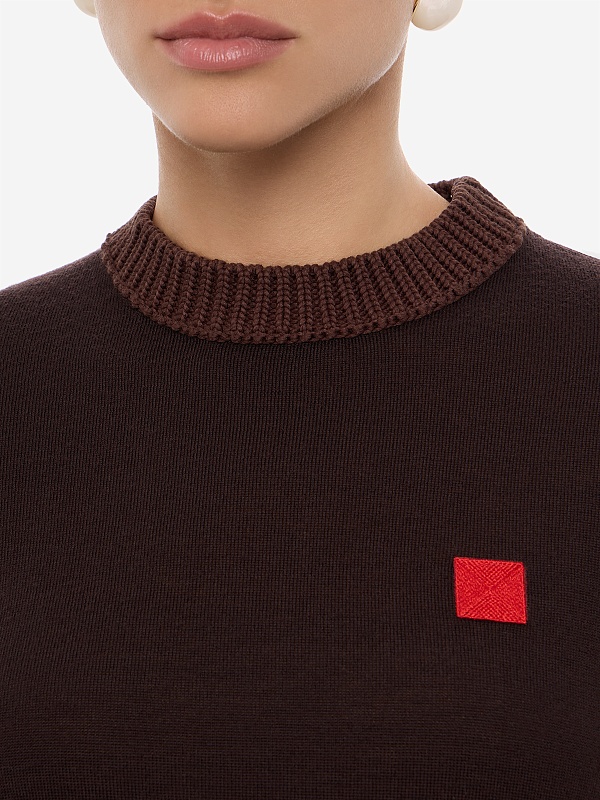 Свитер жен MAX&CO 2626366043200 006 COFFEE PLAIN COLOUR - 5