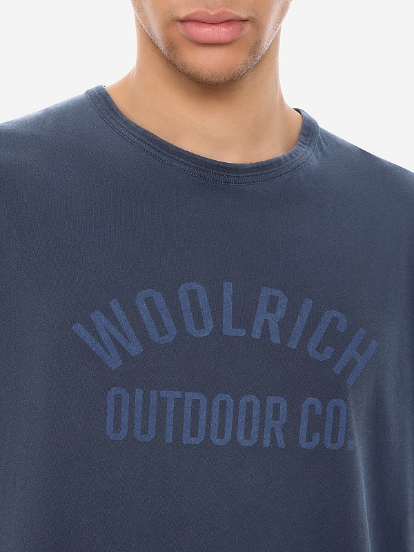 Футболка муж Woolrich CFWOTE0127MRUT3708 MELTON BLUE - 5
