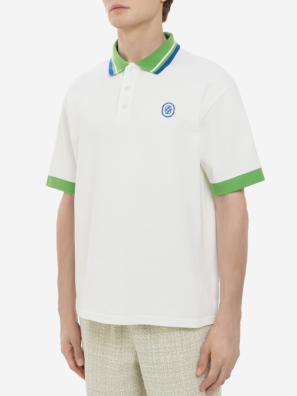 Поло муж Drôle de Monsieur G-PL152-CO162-OW OFF WHITE - 3