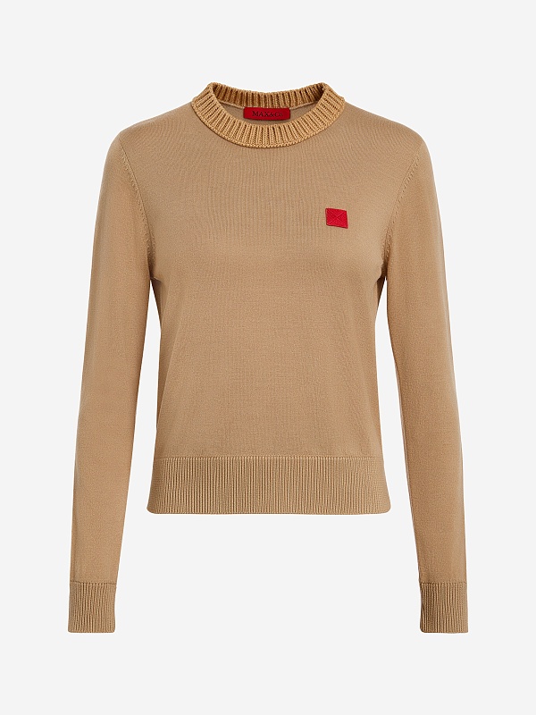 Свитер жен MAX&CO 2626366043200 005 CAMEL PLAIN COLOUR - 0