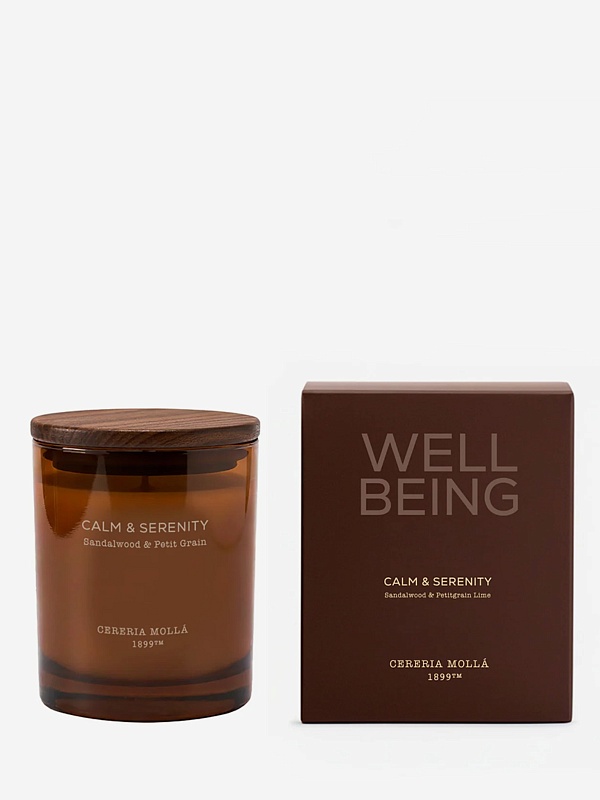 Свеча унисекс Cereria Molla 1899 5605 WELLBEING Calm & Serenity 230г - 1