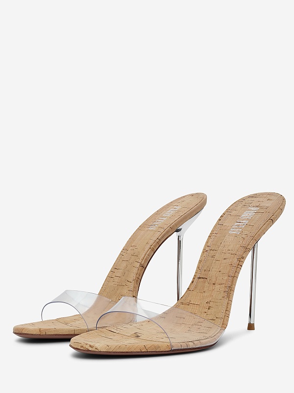 Мюли (каблук) жен Paris Texas PX836 XPVCG CLEAR-NATURALE - 1