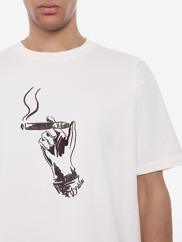 Футболка муж Drôle de Monsieur K-TS314-CO248-OW OFF WHITE - 5