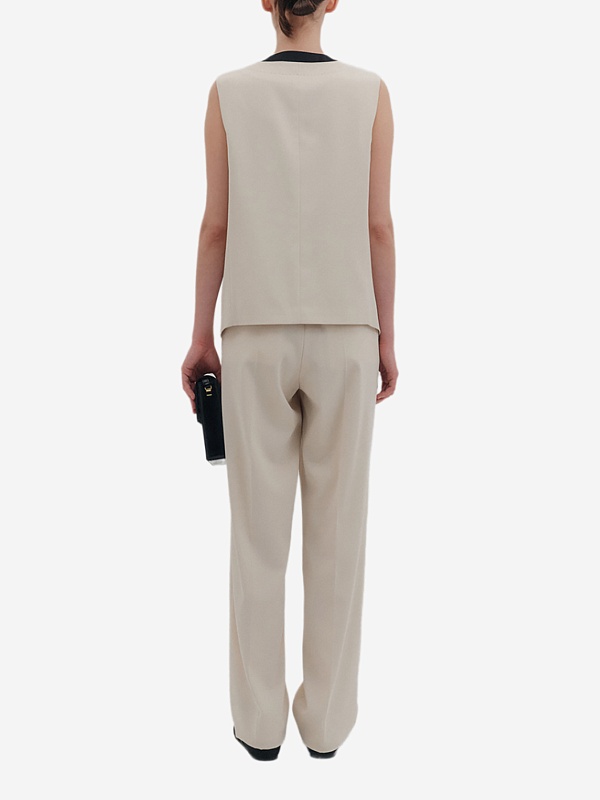 Брюки жен EENK EEB-1P351-PT01-IV Ivory - 2