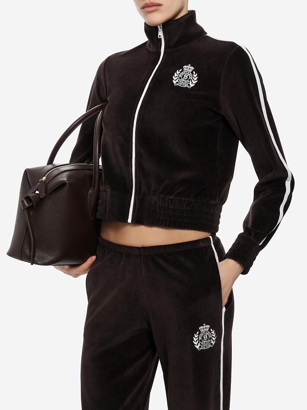 Толстовка на молнии жен Sporty & Rich JA06765243BR03 Chocolate - 2