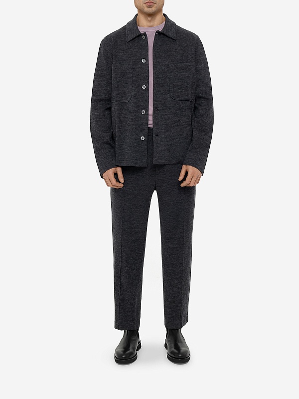 Рубашка муж Officine Generale W24MOVS071PRE MID GREY - 2