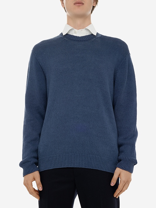 Свитер муж AGNONA PE23P_K105U48_4L0506 B85 INDIGO - 3