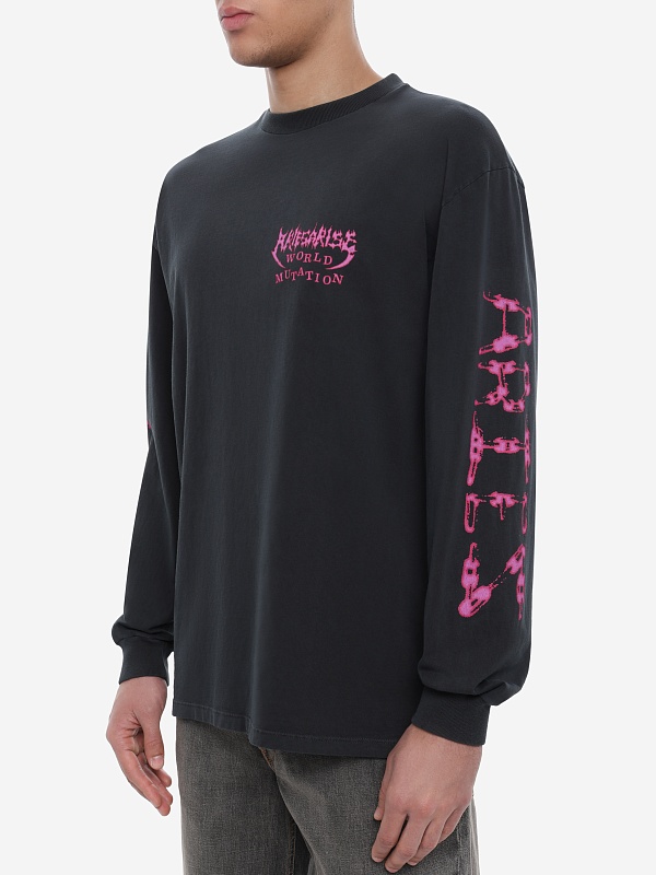 Футболка с длинным рукавом муж Aries AR6002405 BLACK - 3