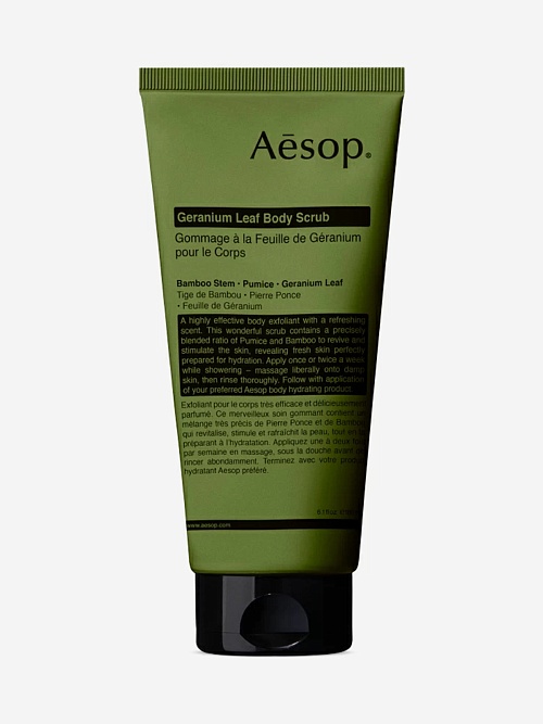 Скраб для тела унисекс AESOP T180BS15 Geranium Leaf Body Scrub 180 мл - 0