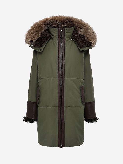 Парка жен VLADIMIRO GIOIA VG2501 Military green - 0