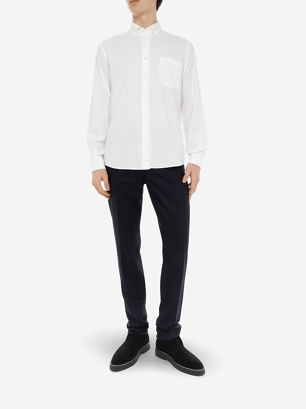 Рубашка муж AGNONA AI23PTD06U2N_U2071 N01 CHALK - 2