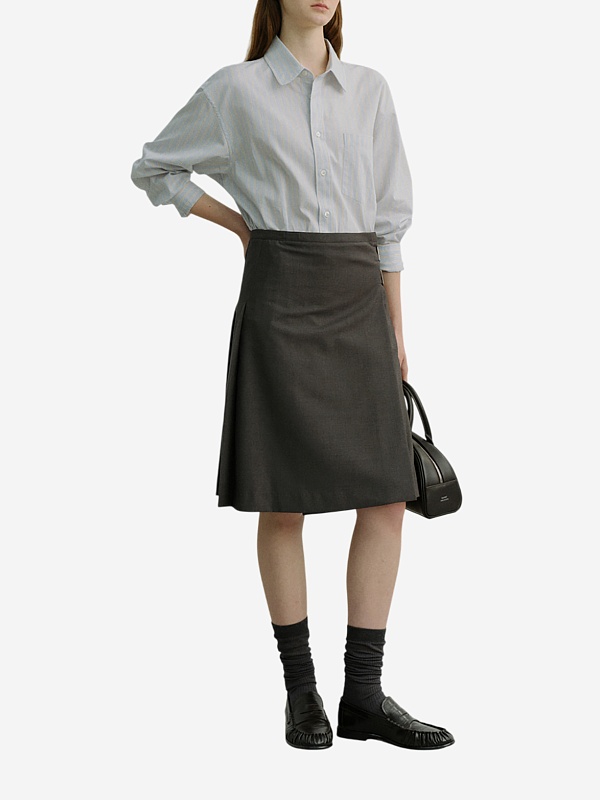 Рубашка жен DUNST UDSH6A104B1 MISTY BLUE STRIPE - 2